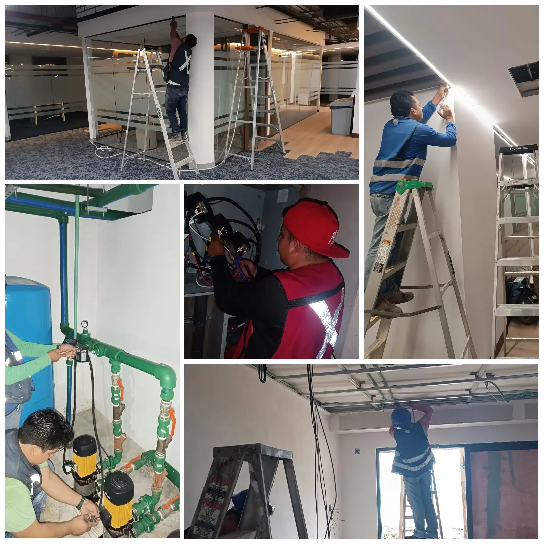 Quiénes somos trabajando plomeria y electricidad en San Luis Potosí